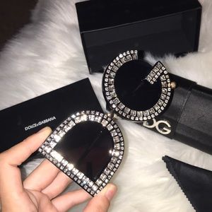 Dolce & Gabbana Swarovski crystal sunglasses